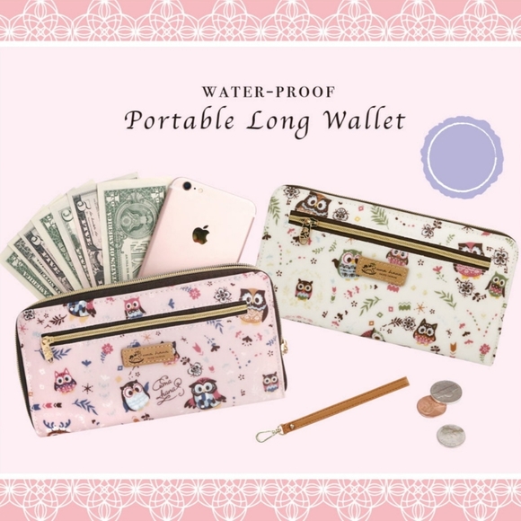 Waterproof Corgi Zipper Wristlet Long Wallet - Picture 5 of 12